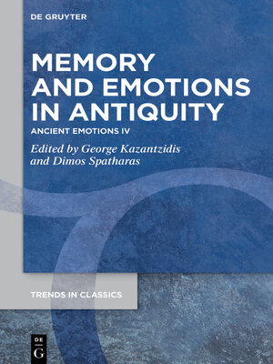 cover image of Memory and Emotions in Antiquity